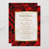 Rode Rose Floral Vrijgezellenfeest Kaart (Voorkant / Achterkant)