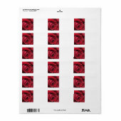 Rode Rose Mailing Labels (Full Sheet)