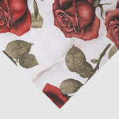 Rode Rose Marmer Bloemen Decoupage Papier (Detail)