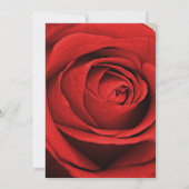 Rode Rose Moderne Rustieke Kraft Glam Elegante bru Kaart (Achterkant)