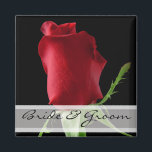 Rode Rose Wedding Stickers Aanpassen voor elk even Magneet<br><div class="desc">Prachtige Elegant Sinaasappel en Fuchsia Gerber Daisy Wedding Invitations - Als je een glanzende afwerking wilt (alleen glanzend aan de voorzijde) bestellen de basis-, linnen- of metalen papieren - voor een matte afwerkingsbestelling gerecycleerd, gevoeld of bespikkeld. Ideaal voor al uw uitnodigingen en partijmededelingen. Kies uit zes papiertypen en negen kleuren....</div>