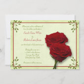 Rode Rose Wedding Uitnodiging (Achterkant)