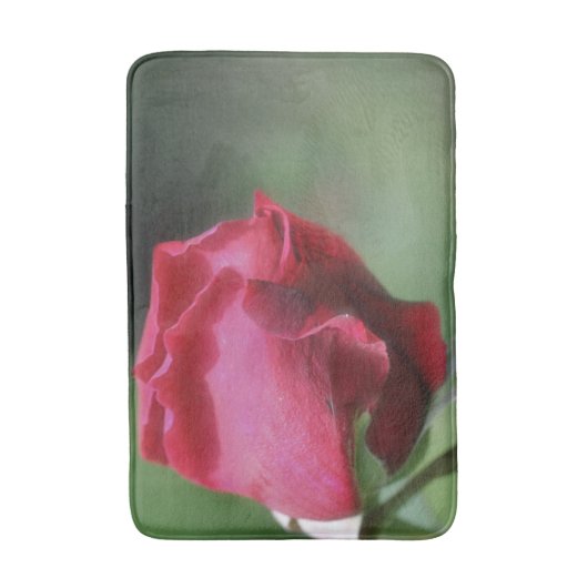 Rode rosebud-buisventilator badmat (Voorkant Verticaal)