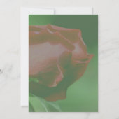 Rode Rosebud Floral Party Kaart (Achterkant)