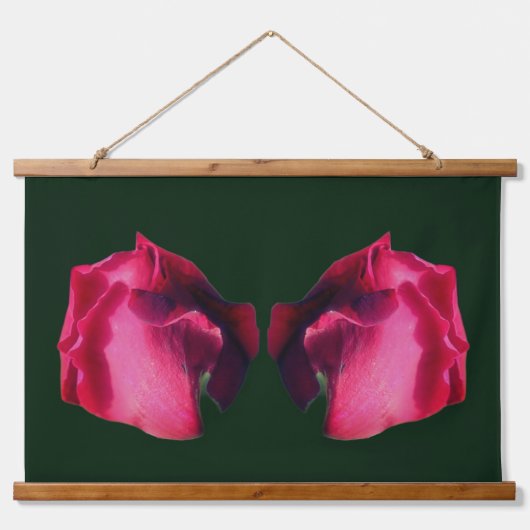 Rode Rosebuds Abstract Hangend Wandkleed (Voorkant)