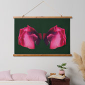 Rode Rosebuds Abstract Hangend Wandkleed (Slaapkamer)