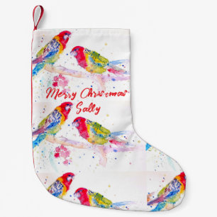Rode Rosella Papegaai Papegaaien Vogels Aquarel Kleine Kerstsok