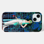 RODE ROSTERS IN DE NACHT, BEAUTY MODE MONOGRAM Case-Mate iPhone CASE (Achterkant (horizontaal))