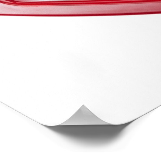 Rode Rotary-telefoon Poster (Hoek)