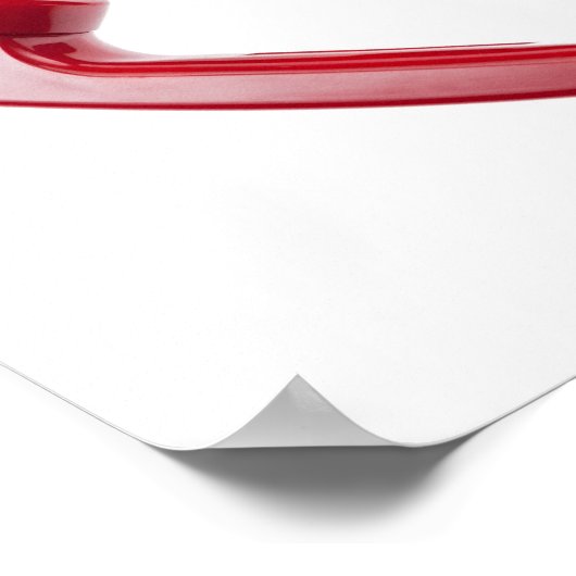 Rode Rotary-telefoon Poster (Hoek)