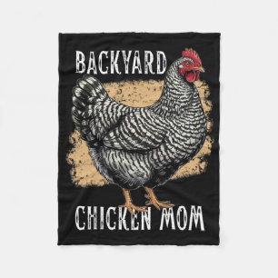 Rode Rots Kip Moeder Erf Plymouth Hen Vintage Fleece Deken
