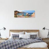 Rode rotsachtige kust van Sardinië canvasprint Canvas Afdruk (Insitu (Slaapkamer))