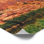 Rode rotsbergen in Utah Poster (Hoek)