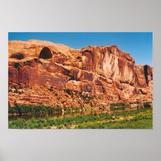 Rode rotsbergen in Utah Poster (Voorkant)