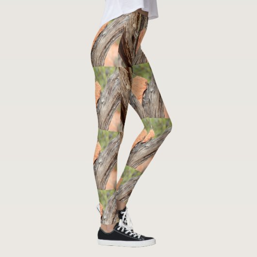 rode rotsboomschors leggings (Rechts)