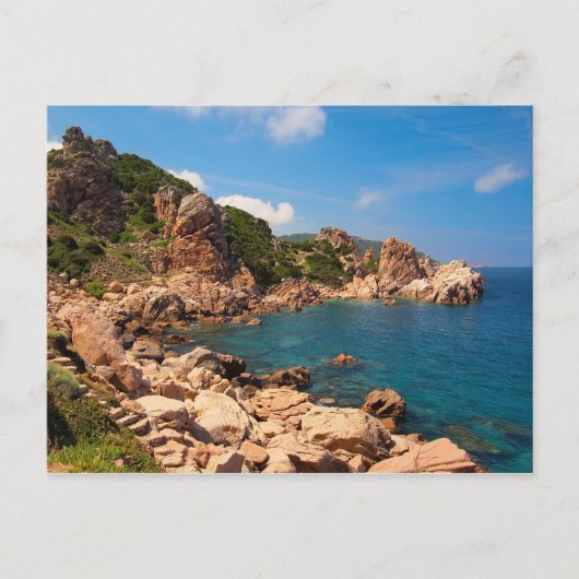 Rode rotsen aan de kust van Sardinië Briefkaart (Voorkant)