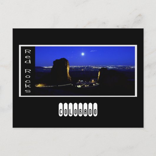 rode rotsen, COLORADO Briefkaart (Voorkant)