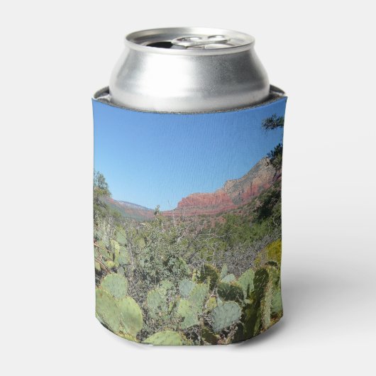 Rode rotsen en cactussen I Blikjeskoeler (Blikje Voorkant)