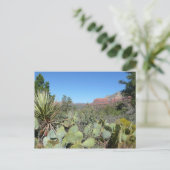 Rode rotsen en cactussen I Briefkaart (Staand voorkant)