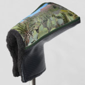 Rode rotsen en cactussen I Golfheadcover (3/4 voorkant)