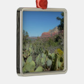 Rode rotsen en cactussen I Metalen Ornament (Rechts)