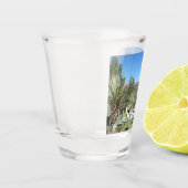 Rode rotsen en cactussen I Shot Glas (Links)