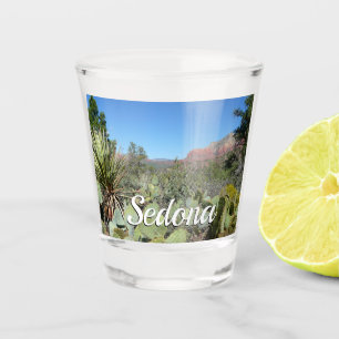 Rode rotsen en cactussen I Shot Glas