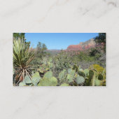 Rode rotsen en cactussen I Visitekaartje (Achterkant)
