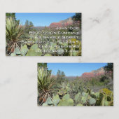 Rode rotsen en cactussen I Visitekaartje (Voorkant / Achterkant)
