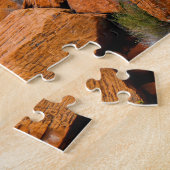 Rode rotsen en canyons Utah. Legpuzzel (Zijkant)