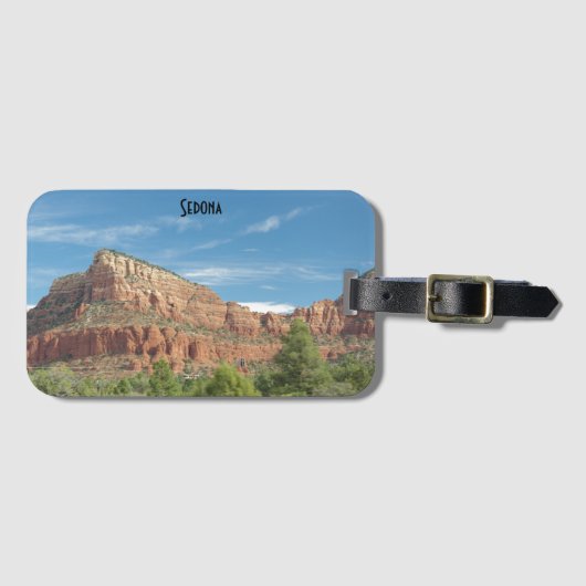 Rode rotsen in Sedona Bagagelabel (Voorkant (horizontaal))