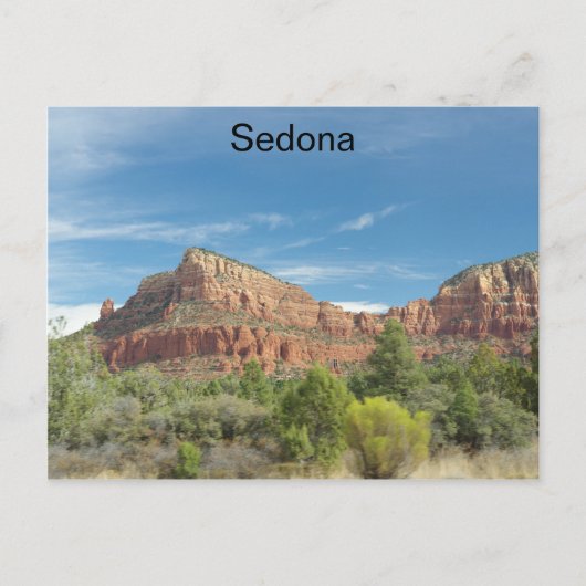 Rode rotsen in Sedona Briefkaart (Voorkant)