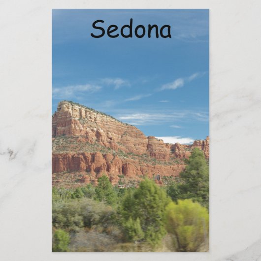 Rode rotsen in Sedona Briefpapier (Voorkant)