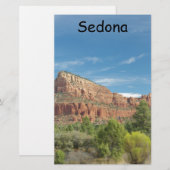 Rode rotsen in Sedona Briefpapier (Voorkant / Achterkant)