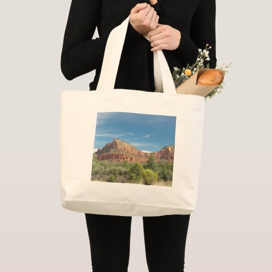 Rode rotsen in Sedona Grote Tote Bag (Voorkant (product))