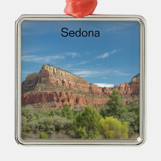 Rode rotsen in Sedona Metalen Ornament (Voorkant)