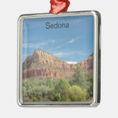 Rode rotsen in Sedona Metalen Ornament (Links)