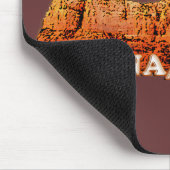 Rode rotsen maken me gelukkig muismat (Hoek)