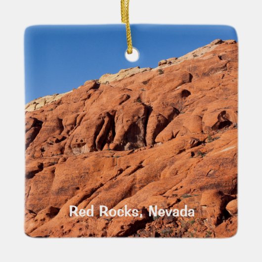 Rode Rotsen, Nevada Keramisch Ornament (Voorkant)