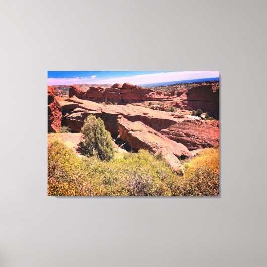 Rode Rotsen van Colorado Canvas Afdruk (Voorkant)