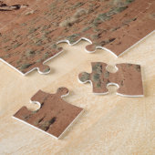 Rode rotsformaties in de woestijn van Utah Legpuzzel (Zijkant)