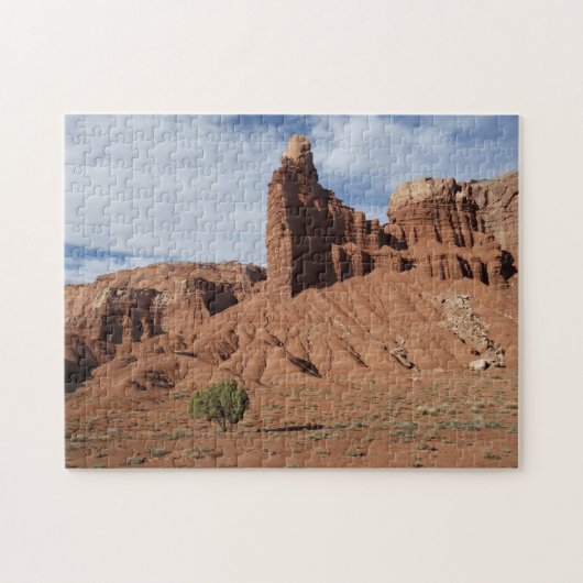 Rode rotsformaties in de woestijn van Utah Legpuzzel (Horizontaal)