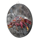Rode rotskrab dartbord (Voorkant Rechts)