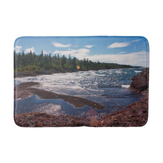 Rode rotskust – Lake Superior, U.P. Badmat (Voorkant)