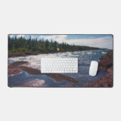 Rode rotskust – Lake Superior, U.P. Bureaumat (Keyboard & Muis)