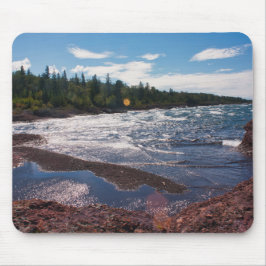 Rode rotskust – Lake Superior, U.P. Muismat