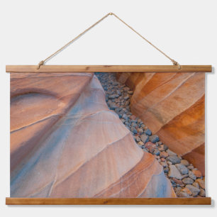 Rode Rotsvallei van het Valley of Fire State Park Hangend Wandkleed
