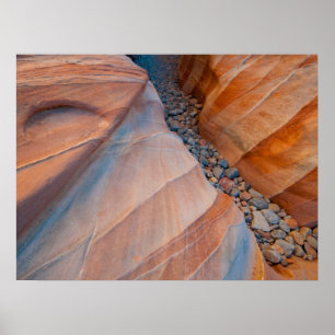 Rode Rotswal van het Valley of Fire State Park Nev Poster