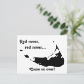 Rode rover, rode rover... briefkaart (Staand voorkant)