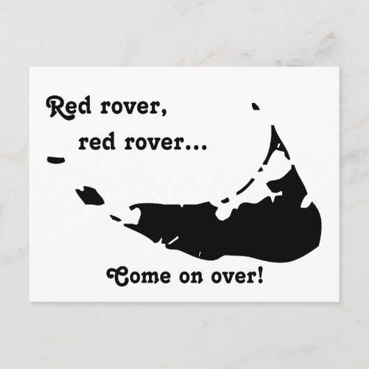 Rode rover, rode rover... briefkaart (Voorkant)